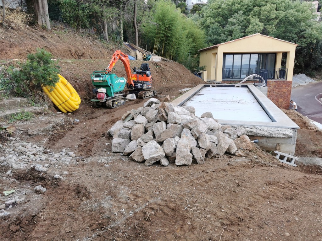 Mur en pierre naturelle – Théoule-sur-Mer